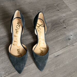 Sam Edelman Women's Grey Suede Heels